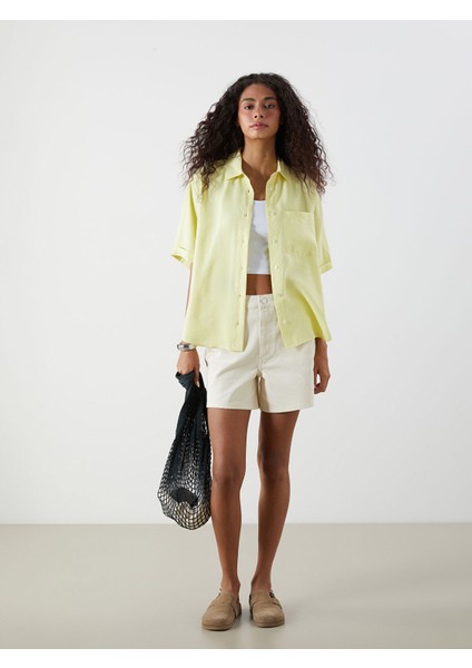 Yeni Sezon Modal Karışımlı Oversize Kadın Gömlek fiyatları