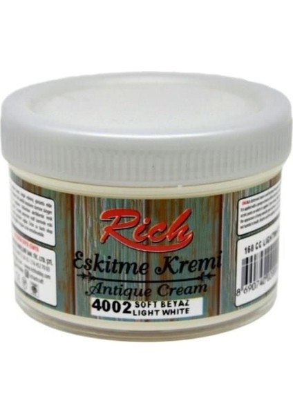 Rich Eskitme Kremi 4002 Soft Beyaz 160 cc Antique Cream