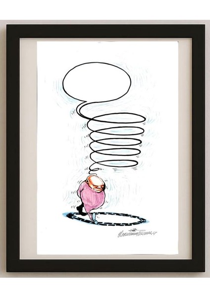 Goran Celicanin 33X21CM Orijinal Karikatür Tablo