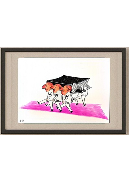 Petr Musalek 29X21CM Orijinal Karikatür Tablo