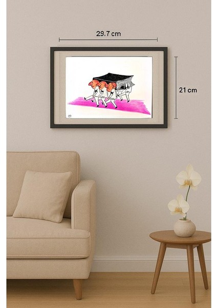 Petr Musalek 29X21CM Orijinal Karikatür Tablo fiyatları