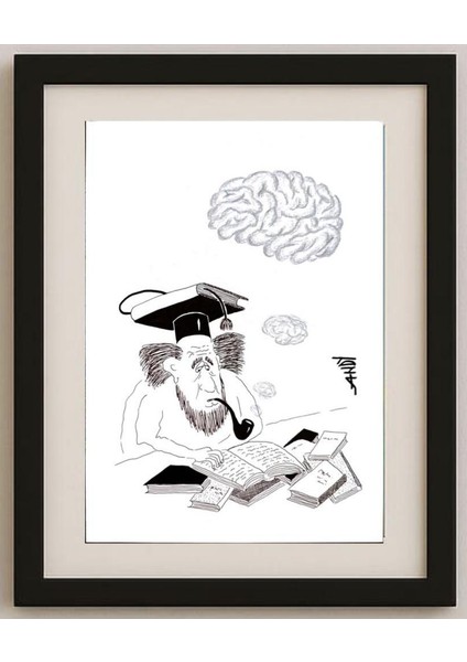 Andy Chaushu 29X21CM Orijinal Karikatür Tablo