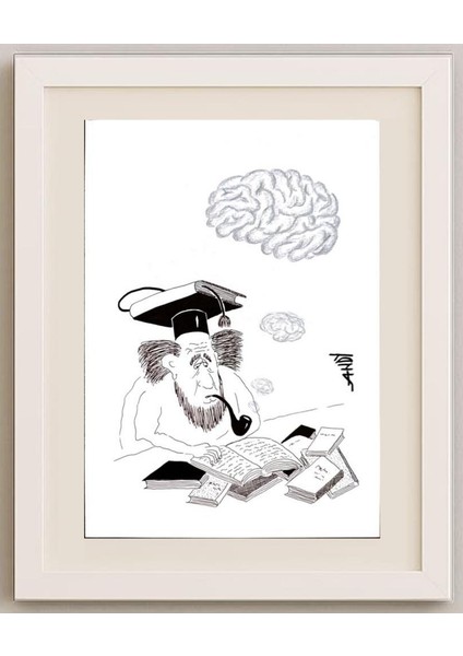 Andy Chaushu 29X21CM Orijinal Karikatür Tablo fırsatları