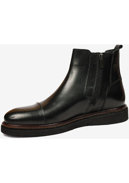 Erkek Siyah Hakiki Deri Chelsea Bot 4K1KB64626