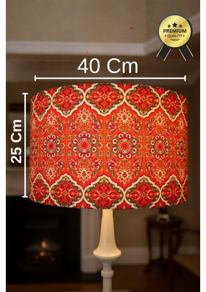 Etnik Desen Bej Metal Lambader modelleri