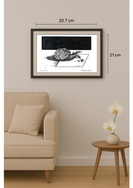 Mihaita Porumbita 29X21CM Orijinal Karikatür Tablo fiyatları