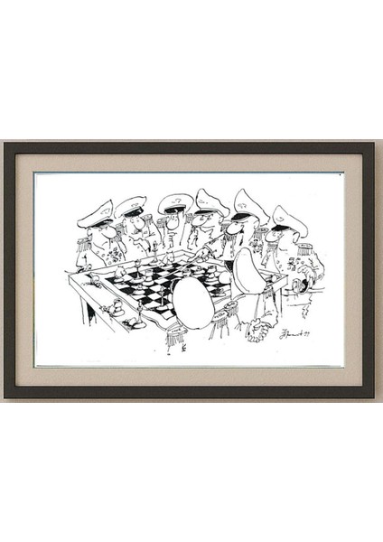 Jokah Prokopljevik 29X21CM Orijinal Karikatür Tablo