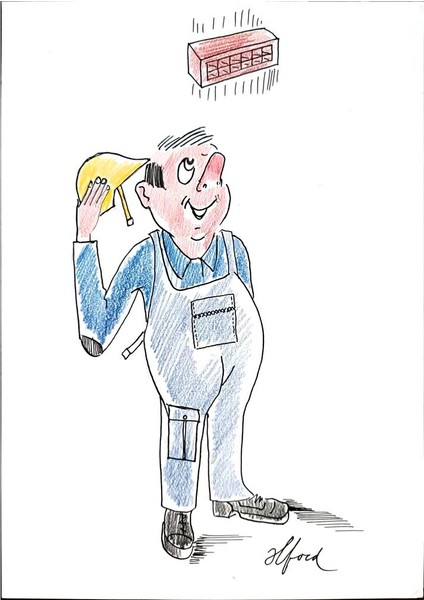 Winfried Besslich 29X21CM Orijinal Karikatür Tablo modelleri