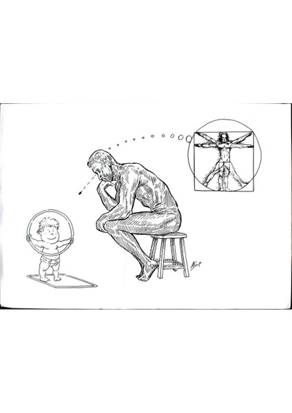 Afonso Carlos Fernandes 29X21CM Orijinal Karikatür Tablo modelleri