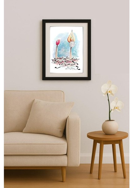 Gheorghita Ghinea Uriasu 21X15CM Orijinal Karikatür Tablo fiyatları