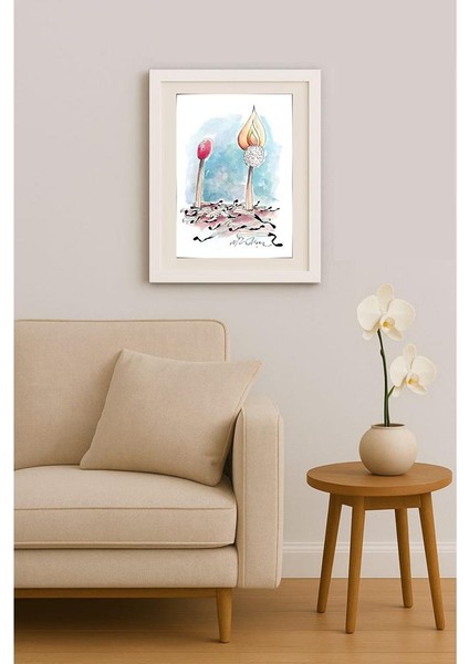 Gheorghita Ghinea Uriasu 21X15CM Orijinal Karikatür Tablo indirimleri