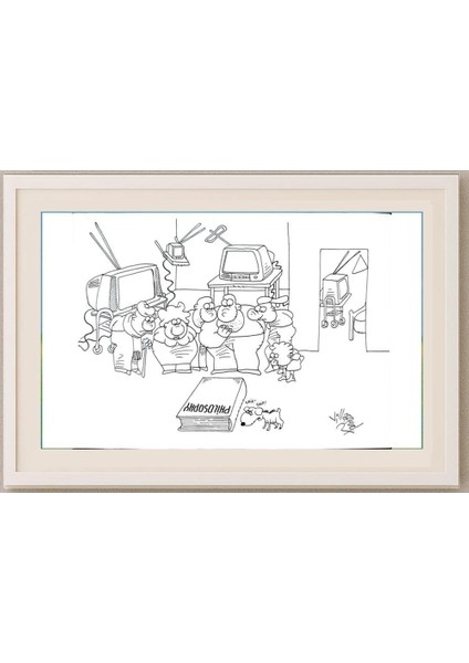 Juan Francisco Villarruel 29X21CM Orijinal Karikatür Tablo fırsatları