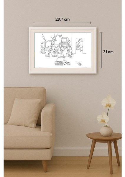 Juan Francisco Villarruel 29X21CM Orijinal Karikatür Tablo indirimleri