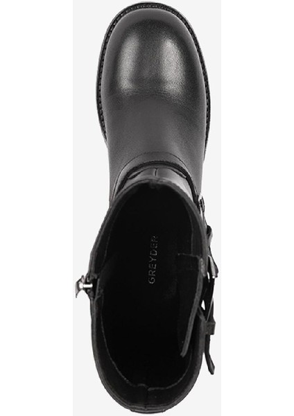 Kadın Siyah Hakiki Deri Günlük Bot 4K2TB59142