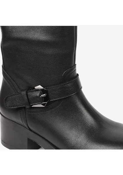 Kadın Siyah Hakiki Deri Günlük Bot 4K2TB59142