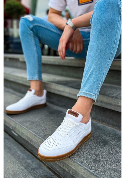 CH157 - Ckt Retro Erkek Ayakkabı Beyaz fırsatları