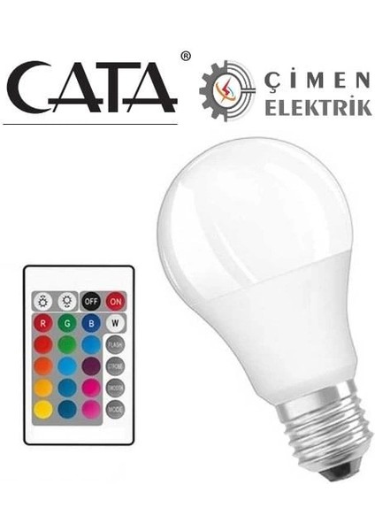 Cata Ct 4058 9W LED Ampul Rgb Kumandalı