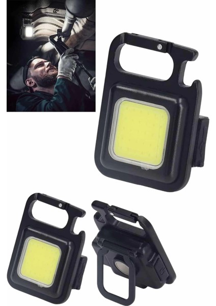 Işıldak USB Şarjlı Cep El Feneri Taşınabilir Mini LED Işık Çok Fonksiyonlu fırsatları