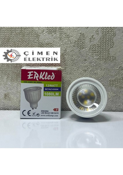Erkled Erk 2094 GU10 Lensli Ampül 12W 6500K Beyaz Işık fiyatları