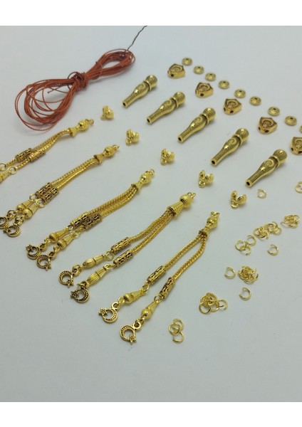 Gold Kaplama 5 Li Tesbih Püskül Seti fiyatları