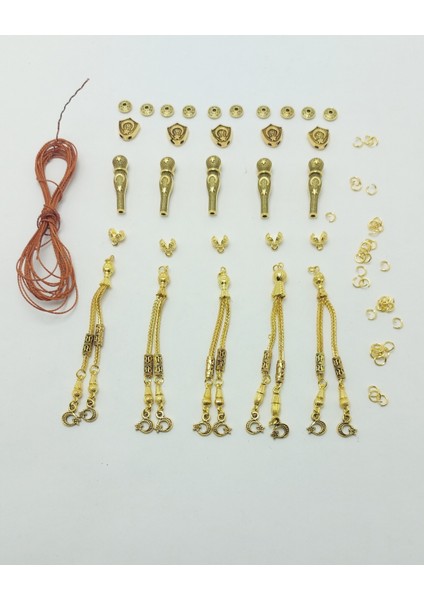 Gold Kaplama 5 Li Tesbih Püskül Seti fırsatları
