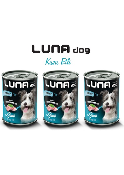 Dog Kuzulu Yetişkin Köpek Konserve 3lü