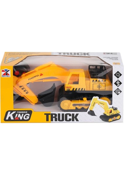 1381-13 Yarım Fonksiyon Işıklı Paletli Kepçe -Prestij Oyuncak