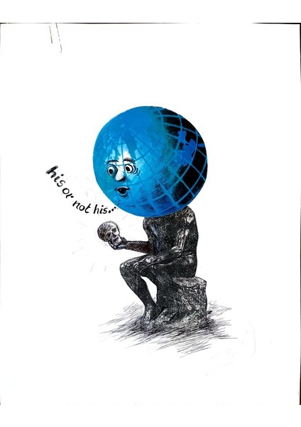 Wolfgang Schlegel 43X30CM Orijinal Karikatür Tablo modelleri