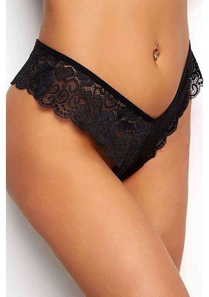 Kadın Siyah Dantelli Seksi Külot – Modern ve Şık Tasarım indirimleri
