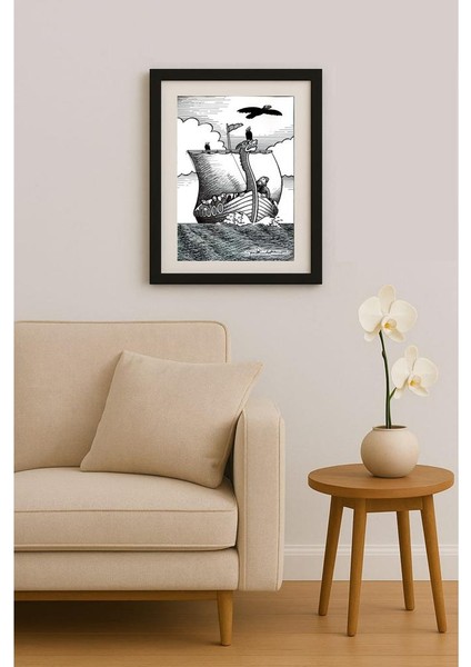 Thorsteinn Eggertsson 43X30CM Orijinal Karikatür Tablo fiyatları