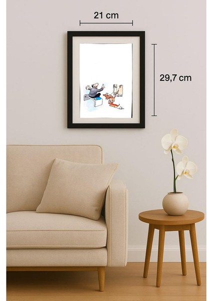 Erico Junqueira Ayres 29X21CM Orijinal Karikatür Tablo fiyatları