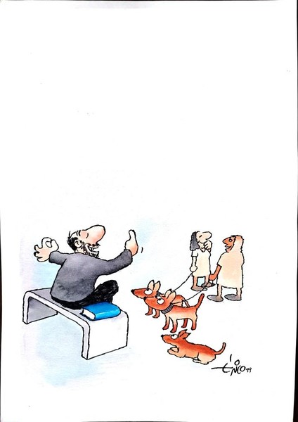 Erico Junqueira Ayres 29X21CM Orijinal Karikatür Tablo modelleri