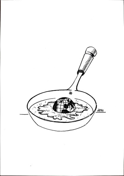 Winfried Besslich 29X21CM Orijinal Karikatür Tablo modelleri