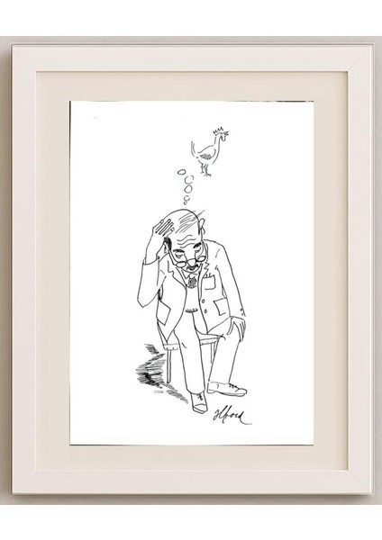 Richard Francis Vosters 29X21CM Orijinal Karikatür Tablo fırsatları