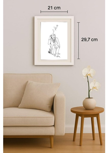 Richard Francis Vosters 29X21CM Orijinal Karikatür Tablo indirimleri