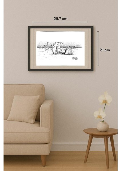 Arkadi Saltykov 29X21CM Orijinal Karikatür Tablo fiyatları