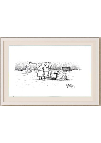 Arkadi Saltykov 29X21CM Orijinal Karikatür Tablo fırsatları