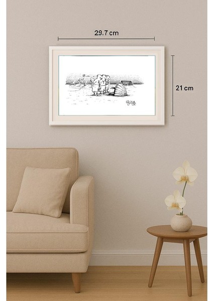 Arkadi Saltykov 29X21CM Orijinal Karikatür Tablo indirimleri