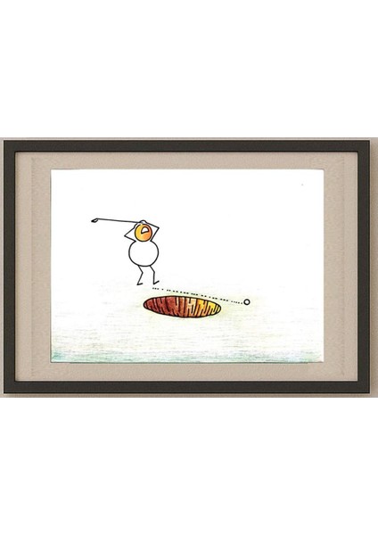 Simon Mr 29X21CM Orijinal Karikatür Tablo