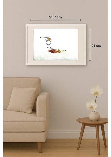 Simon Mr 29X21CM Orijinal Karikatür Tablo indirimleri