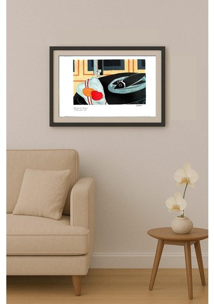 Peter Nieuwendijk 29X21CM Orijinal Karikatür Tablo fiyatları