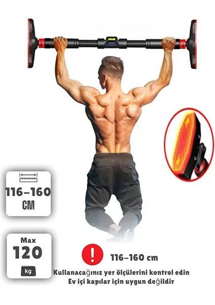 116-160 cm Ayarlanabilir Kapı ve Koridor Barfiksi Ev Tipi Barfix Demiri Büyük Boy Barfiks modelleri