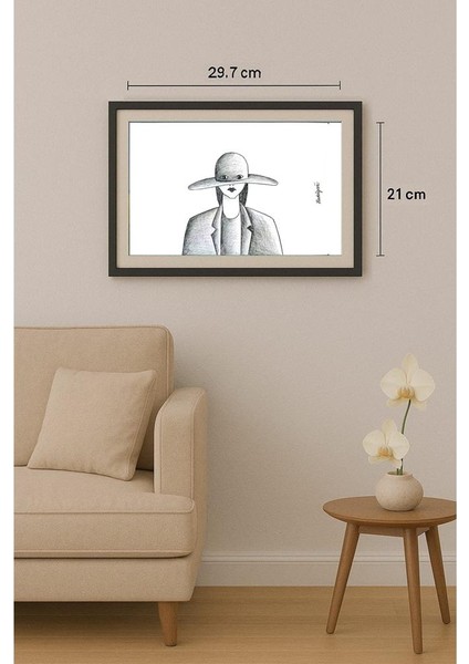 Zuzana Hadvigova 29X21CM Orijinal Karikatür Tablo fiyatları