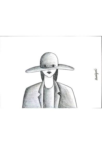 Zuzana Hadvigova 29X21CM Orijinal Karikatür Tablo modelleri