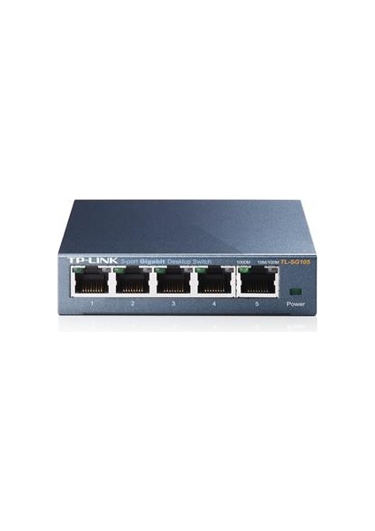 Tp-Lınk TL-SG105 5 Port Gıgabıt Metal Kasa Swıtch
