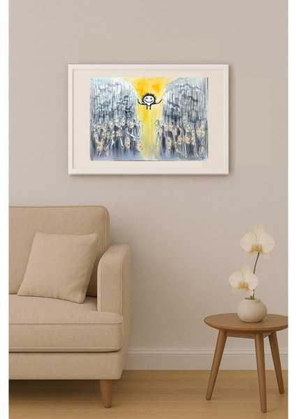 Bossens Philippe 35X25CM Orijinal Karikatür Tablo indirimleri