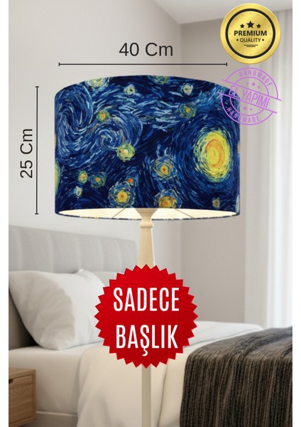 Yıldızlı Gece Metal Kasnaklı Lambader Başlığı fırsatları