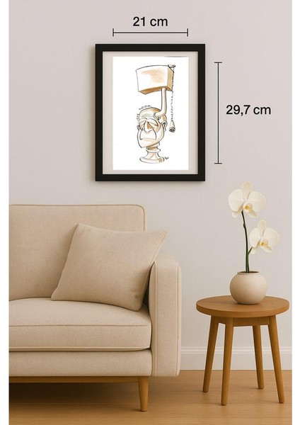 Daniel Rosell Montalban 29X21CM Orijinal Karikatür Tablo fiyatları