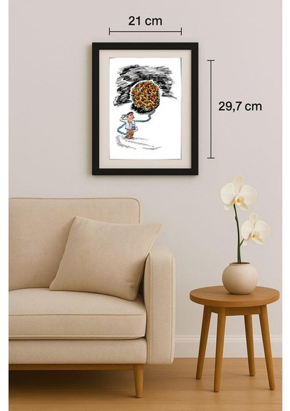 Mikael Botscharov 29X21CM Orijinal Karikatür Tablo fiyatları