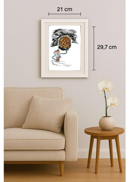 Mikael Botscharov 29X21CM Orijinal Karikatür Tablo indirimleri